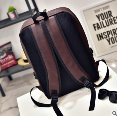Sac à bandoulière homme PU sac à bandoulière sac étudiant ordinateur hommes sac marée