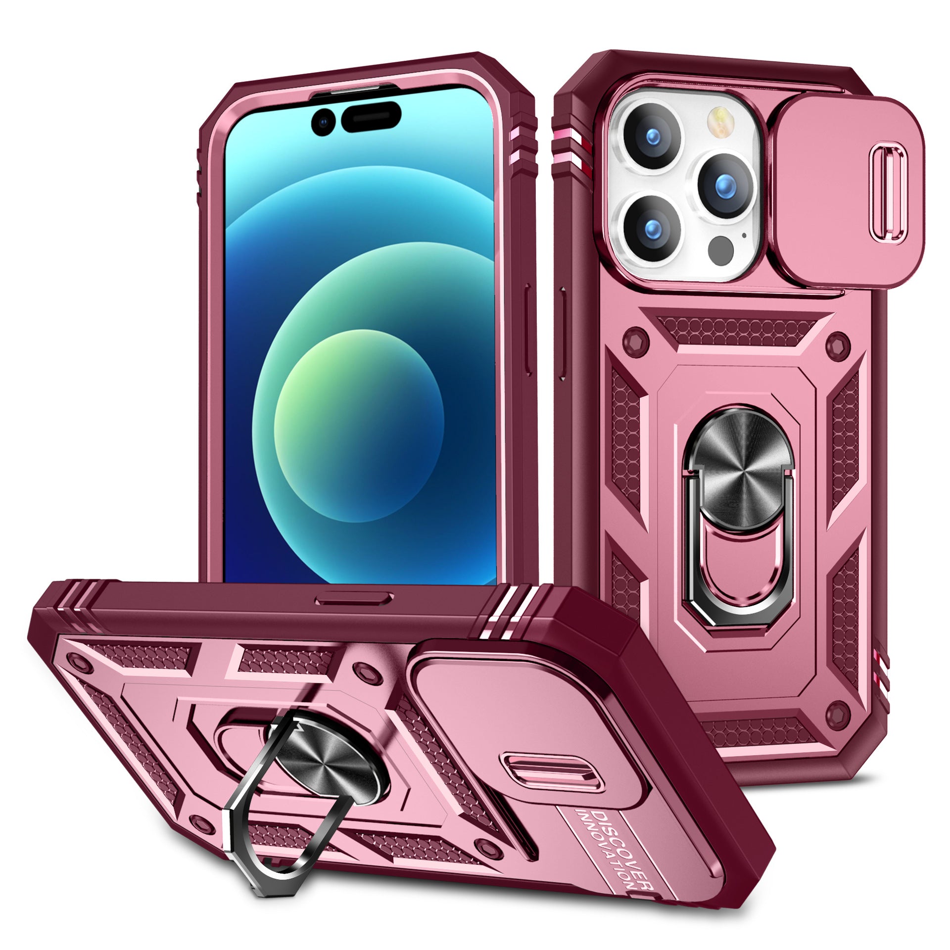 Convient pour le 17 Pro cas de téléphone Max deuxième génération avec une fenêtre coulissante