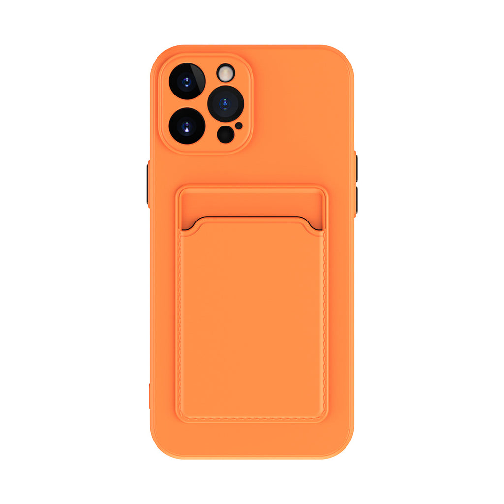 Coque téléphone en silicone liquide de couleur pure simple