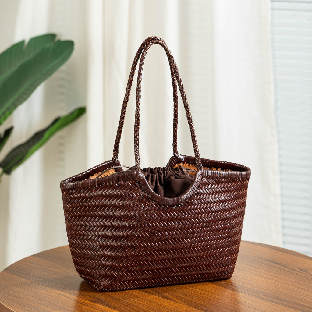 Dragon Woven Leather French Vintage Bag