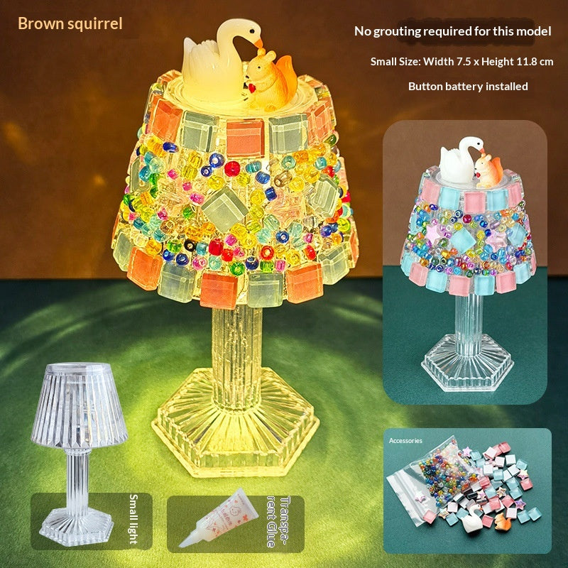 Matériau de bricolage de petite lampe de table fait main