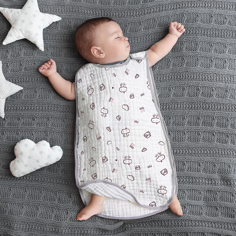 Cotton Gauze Sleeveless Vest Newborn Sac de couchage pour enfants