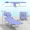 2 chaises de tannage avec trou de taille