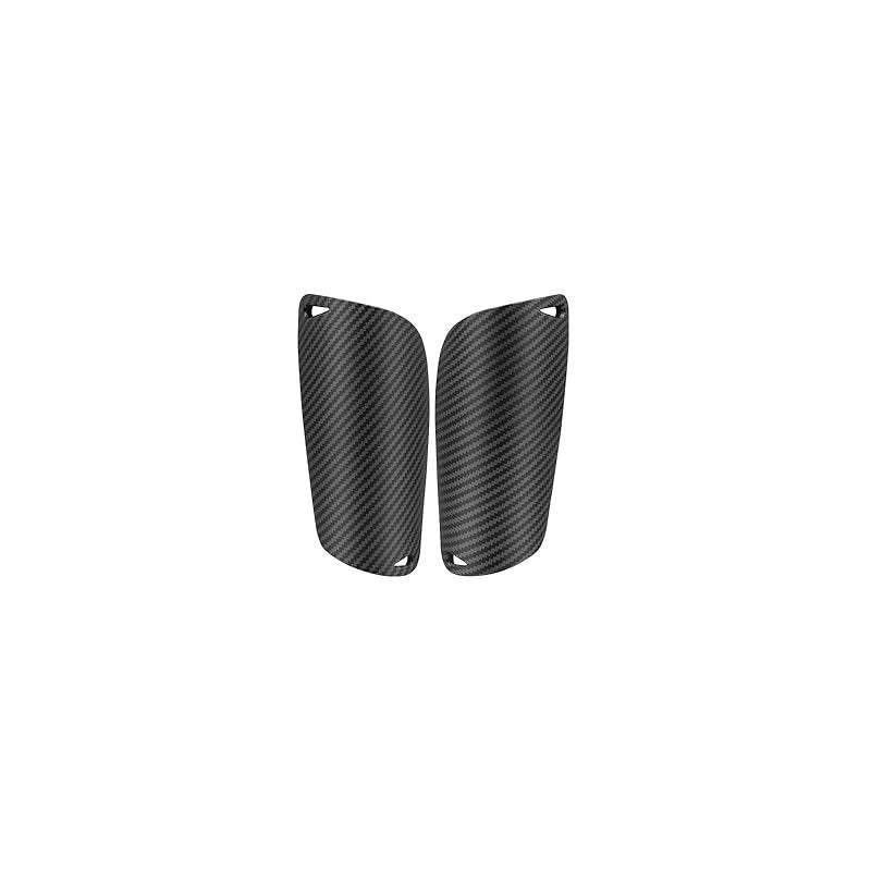 2 paires de soccer Shin garde avec un look fibre de carbone