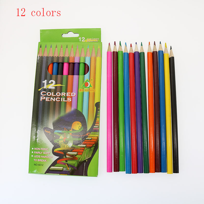 Crayon en bois de 12 couleurs pour enfants