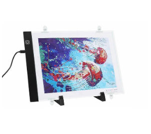Tableau de dessin lumineux à trois vitesses A4 Copie LED Cartoon Transparent Tableau de dessin lumineux USB