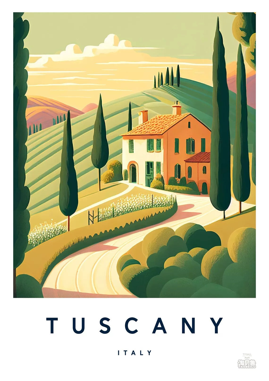 Décoration d'affiche de la ville européenne de voyage de Florence