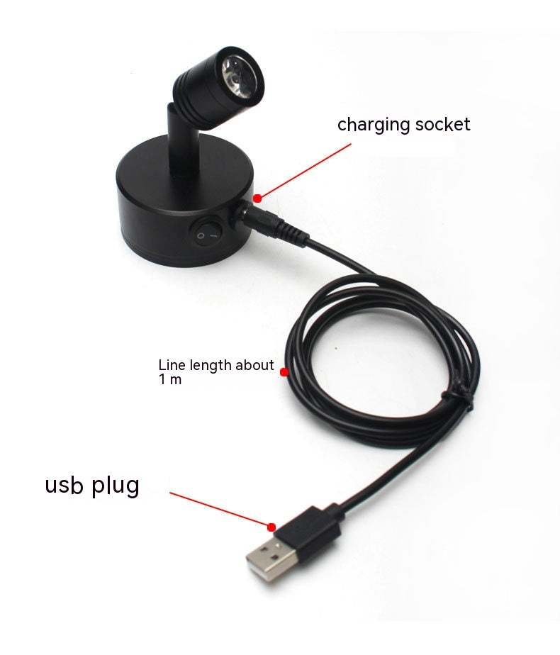 Lampe LED rechargeable Petit Spotlight Exposition Spotlight 3W