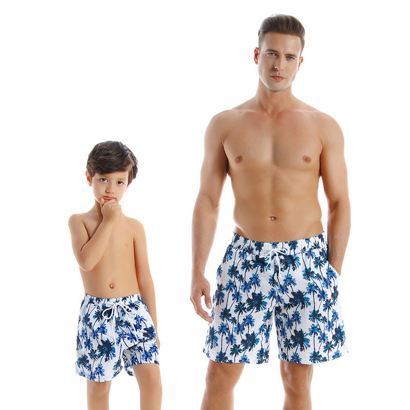 Style Parent Maillot de bain enfant Séchage rapide Pantalons de plage