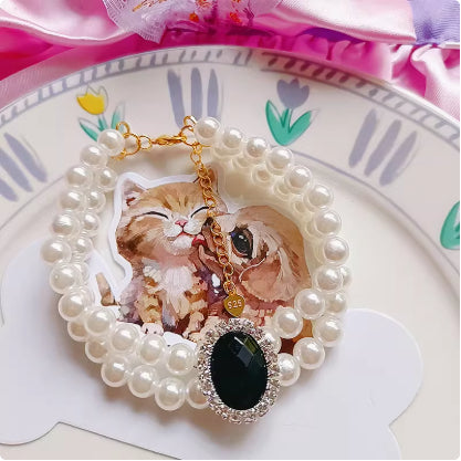 Cat Pet Bijoux eau pendentif collier de lapin