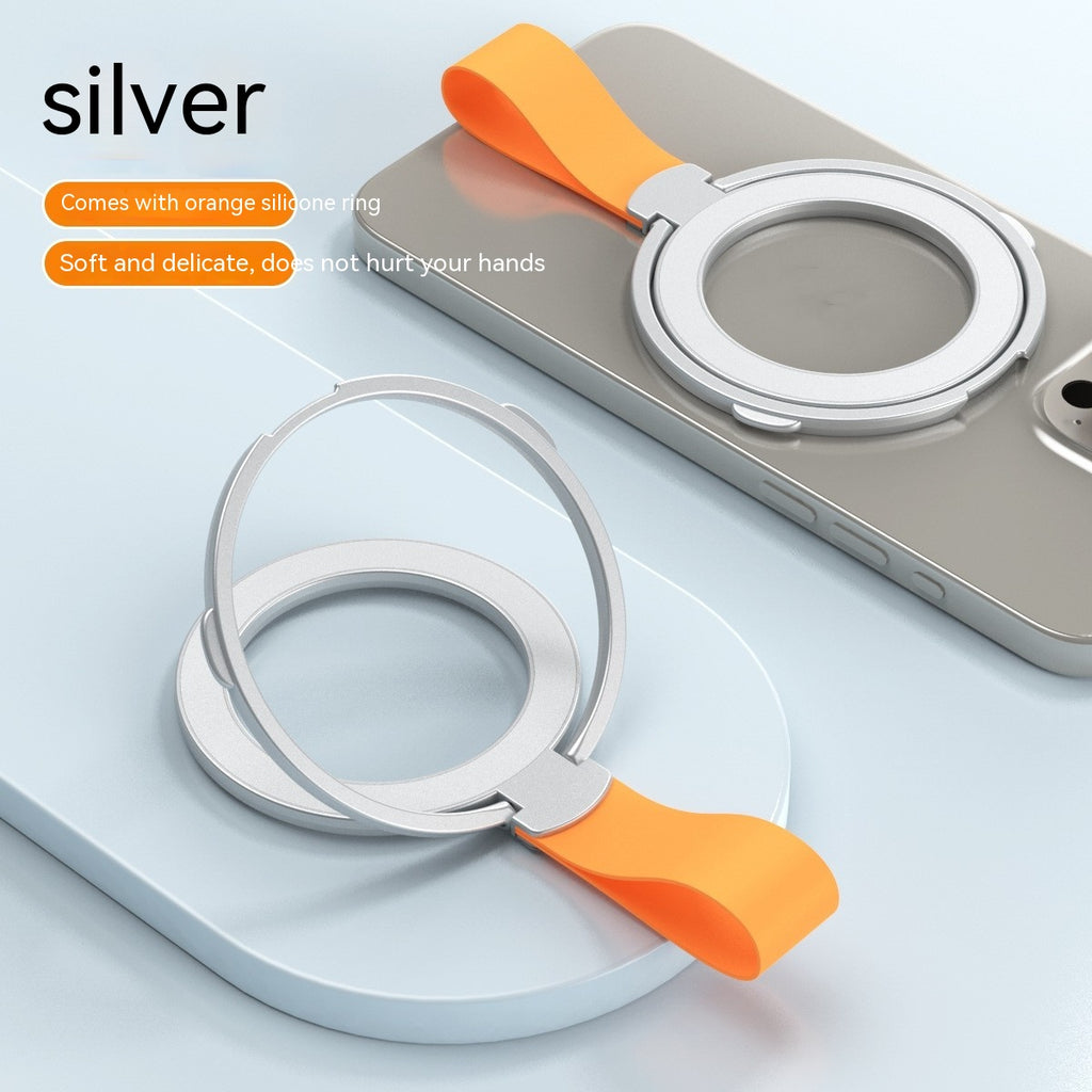 Bracket à anneaux à fixation magnétique Creative Silicone Lanyard Type