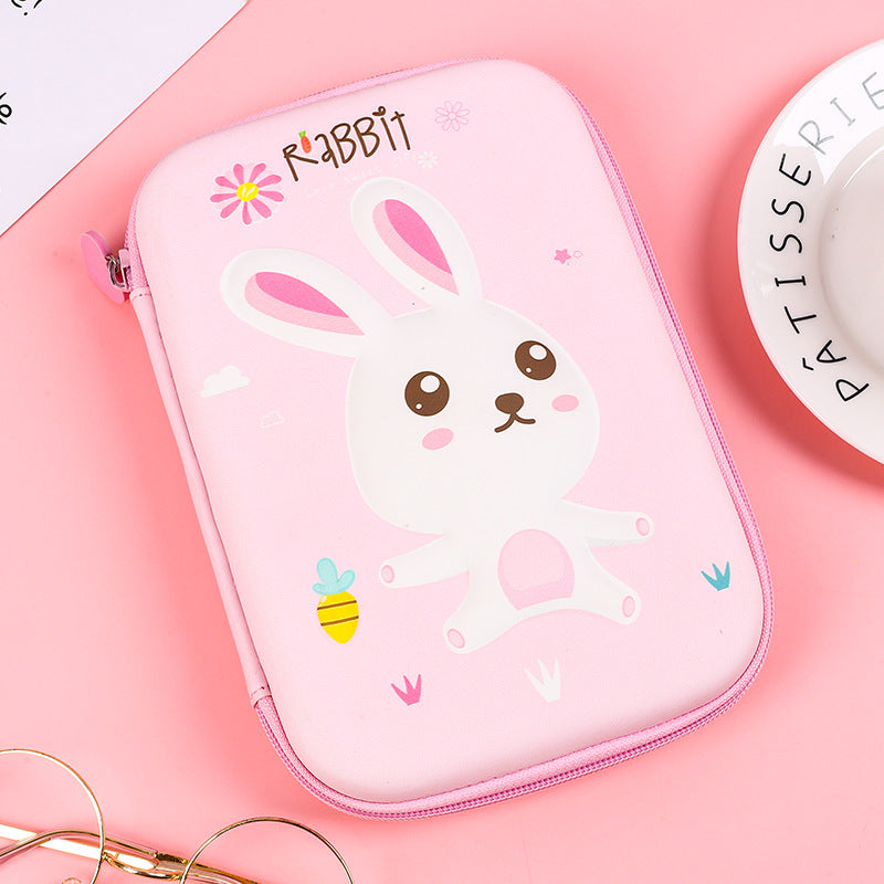 Cute Square Grande Capacité Cartoon Anime Hand Compte Boîte de papeterie