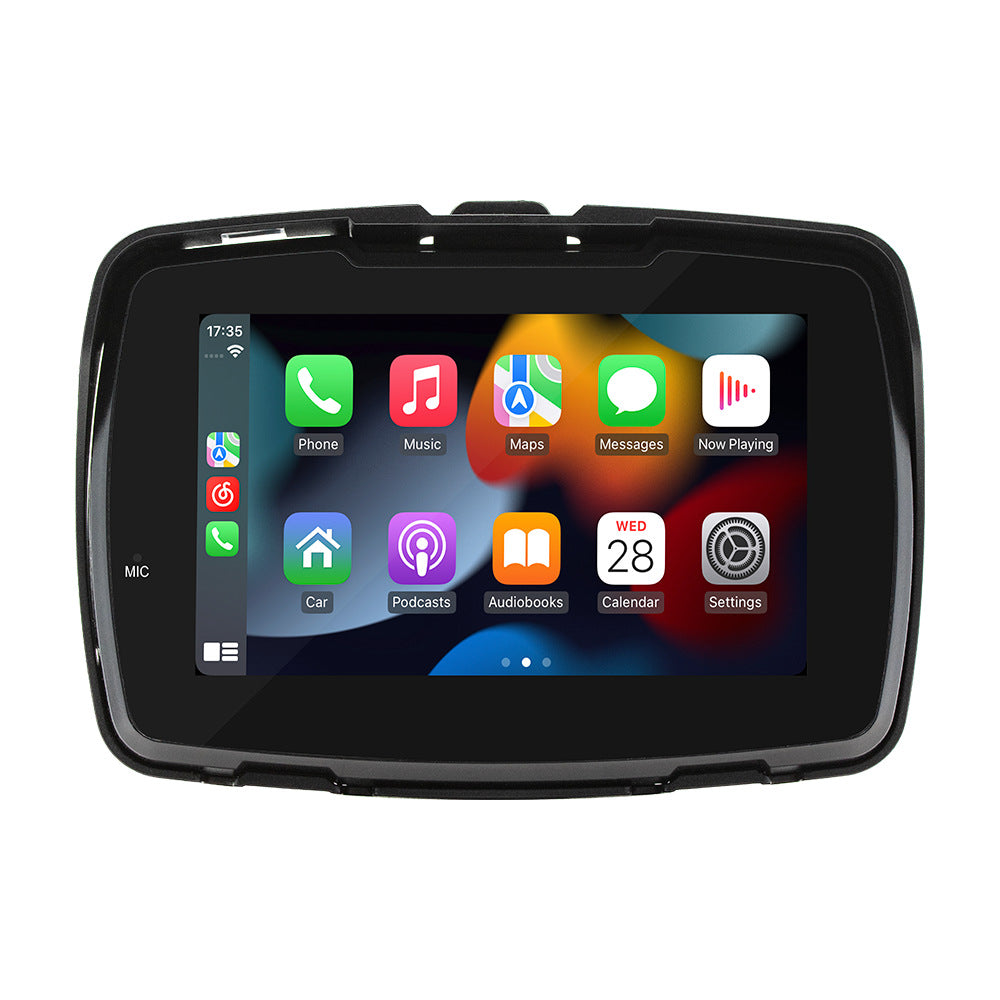 5 pouces moto portable lecteur MP5 sans fil Carplay HD étanche