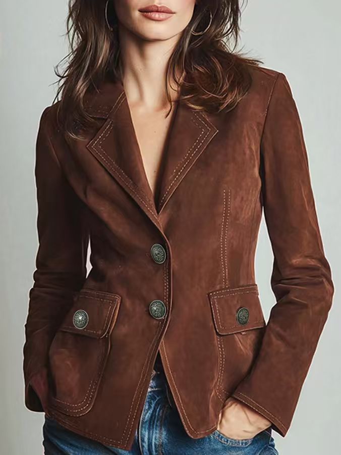 Lapel Blazer à la mode pour les femmes