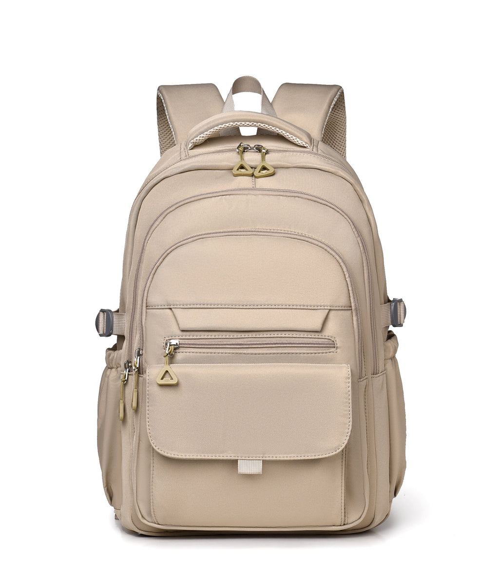 Sac à dos pour étudiant polyvalent de couleur solide
