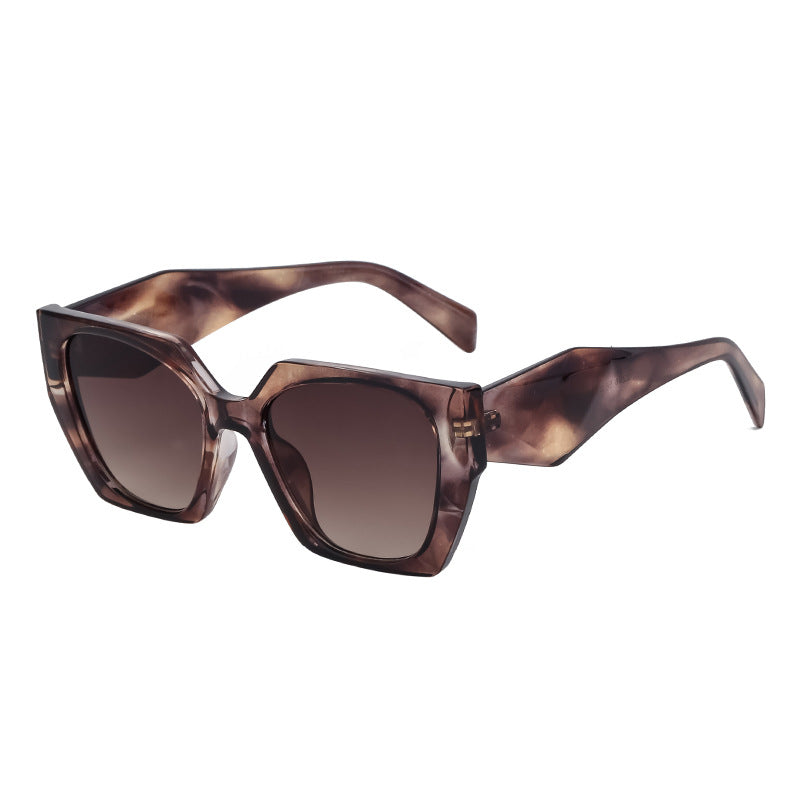 Lunettes de soleil à large temperature Cat-Eye pour femmes