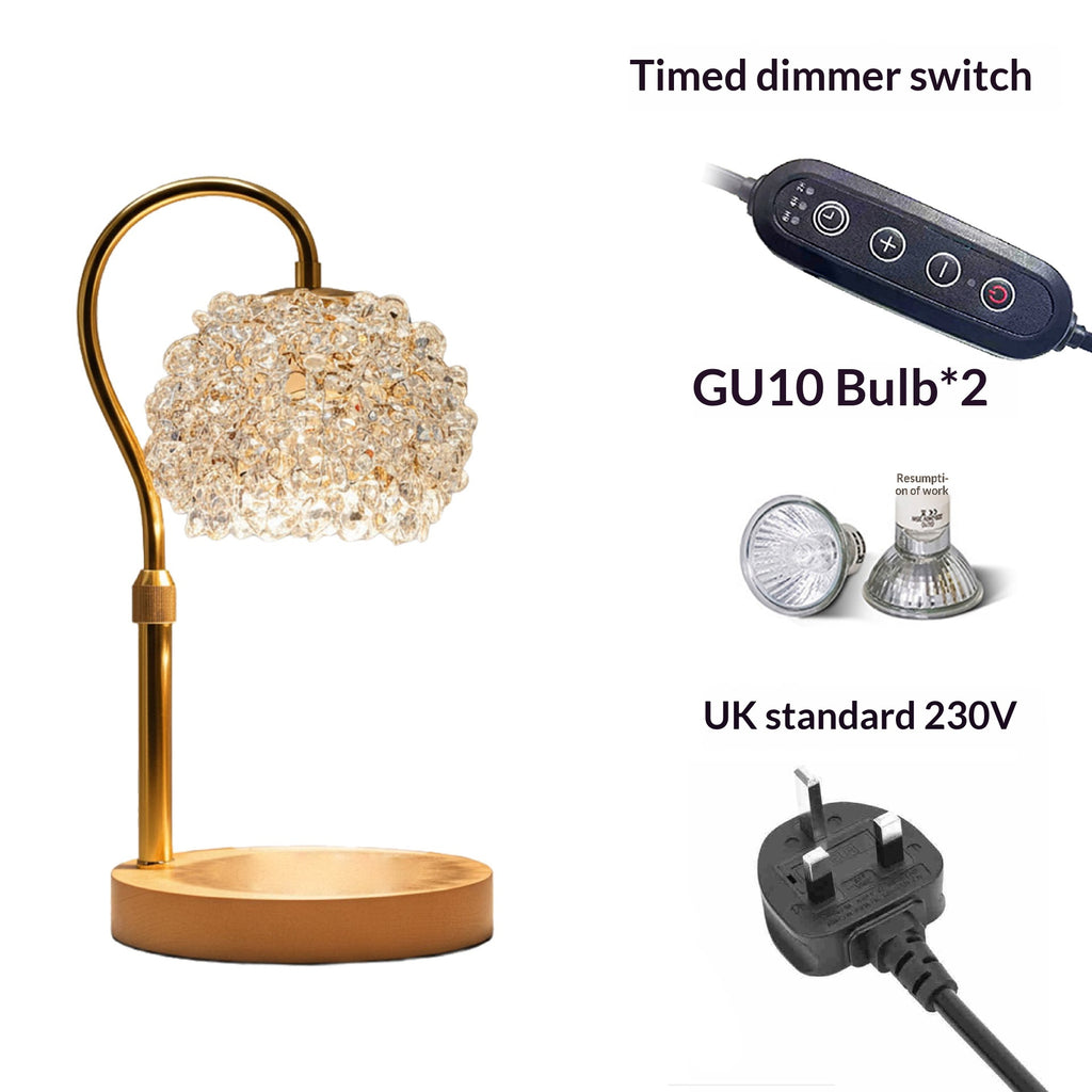 Lampe de cristal aromathérapie réglable adapté pour le salon et le lit dans le Bedro