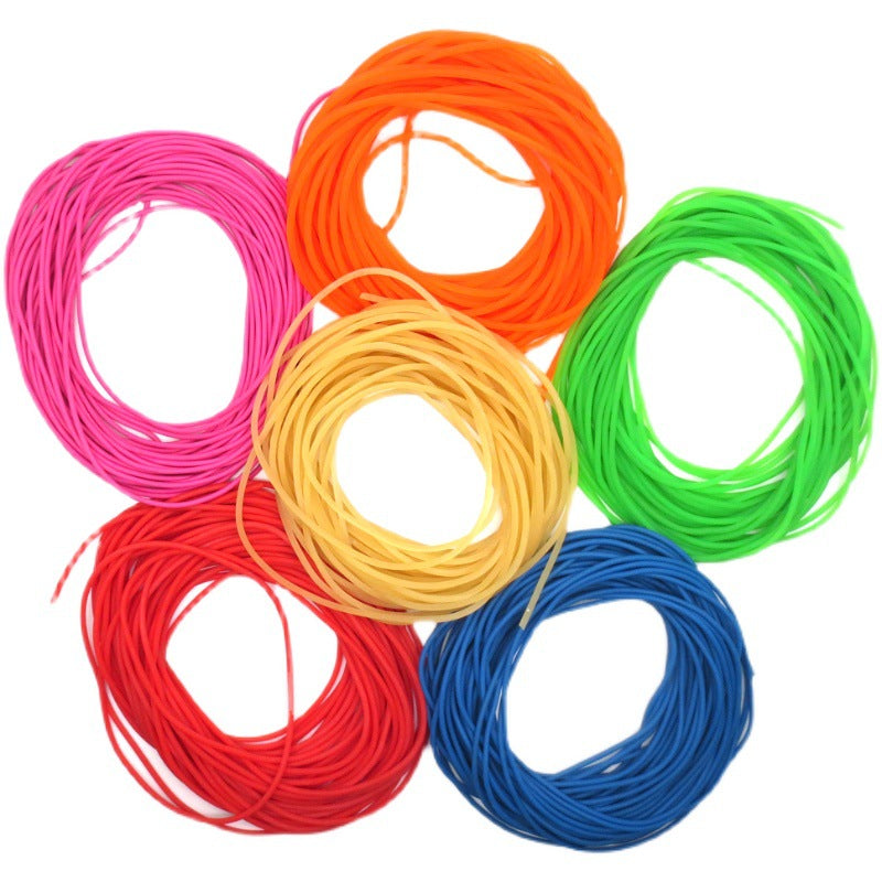 2-8mm Solid Fluorescent Latex haute résilience Jouets Projectiles de pêche Slings Durable Round