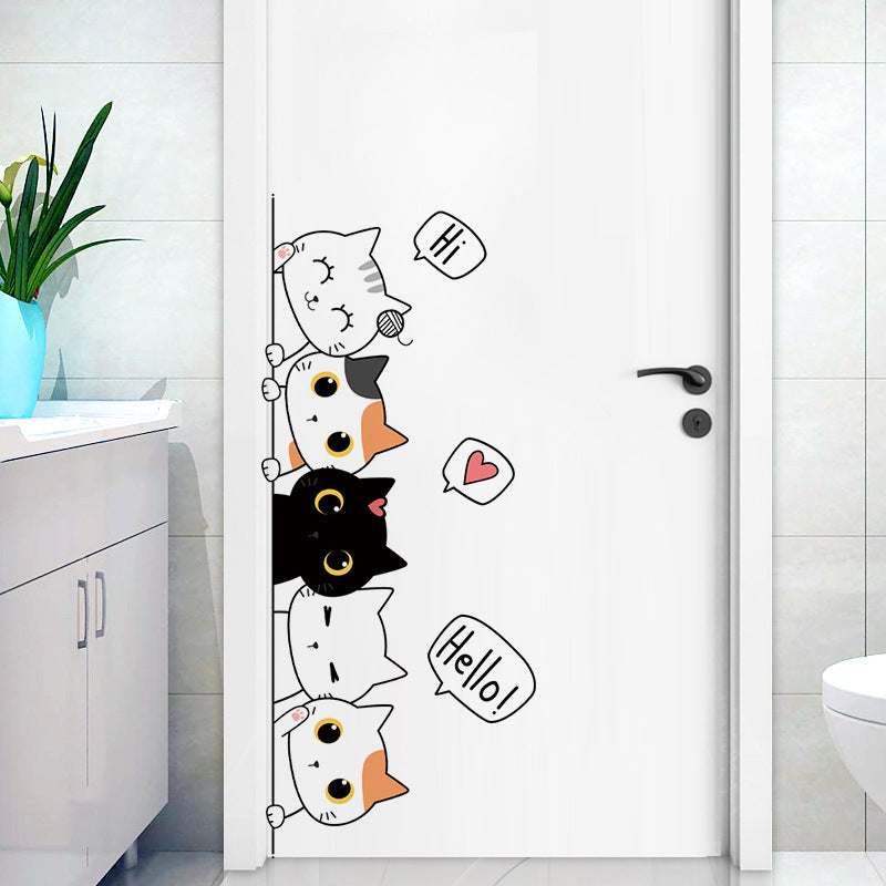 Cat Pyramid Chambre Fond Sticker mural