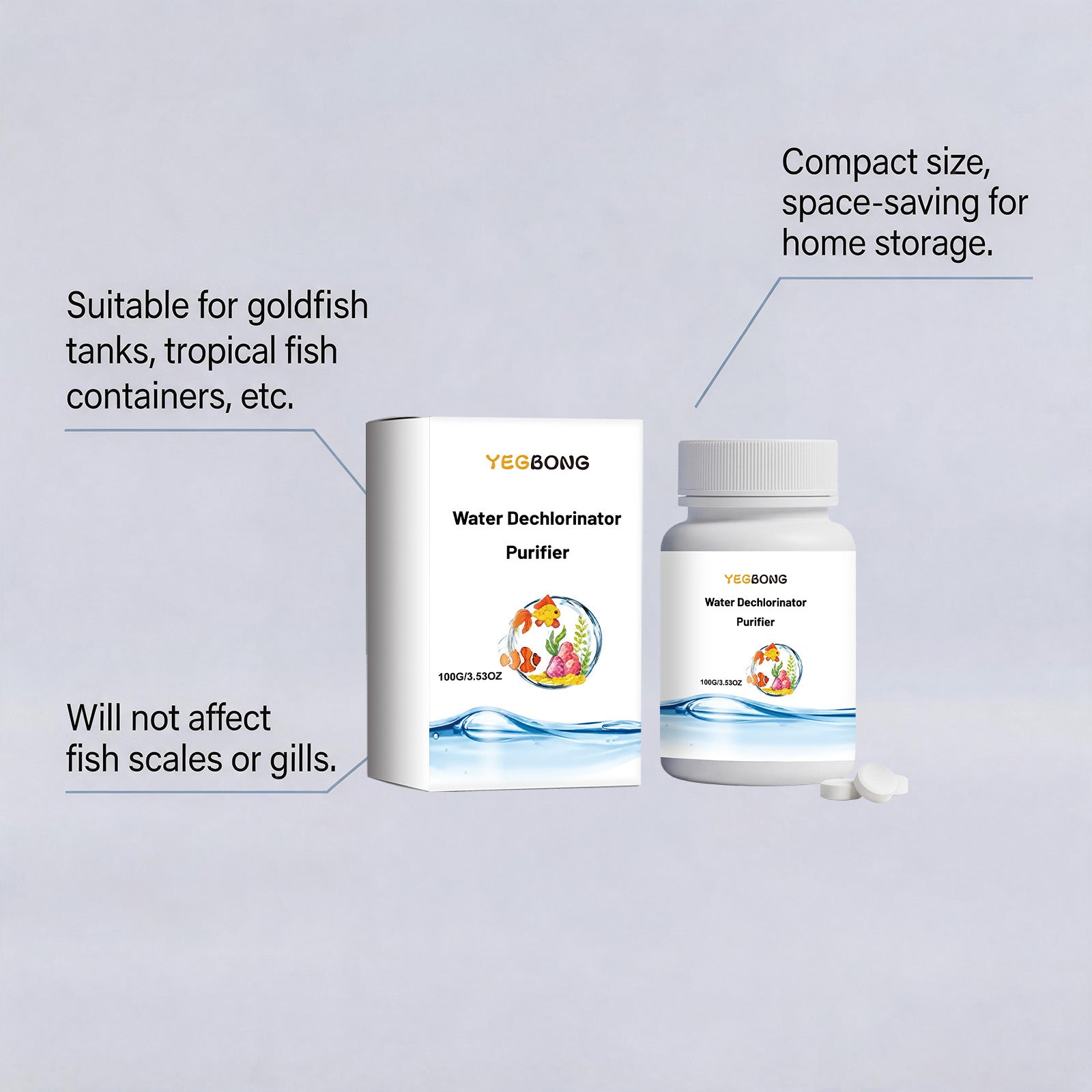 Nettoyeur quotidien de réservoir de poisson pour l'eau claire et propre dans le poisson