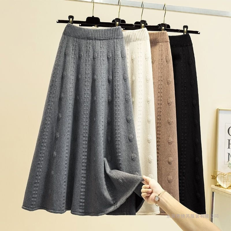 Jupe tricotée haute couture pour femmes