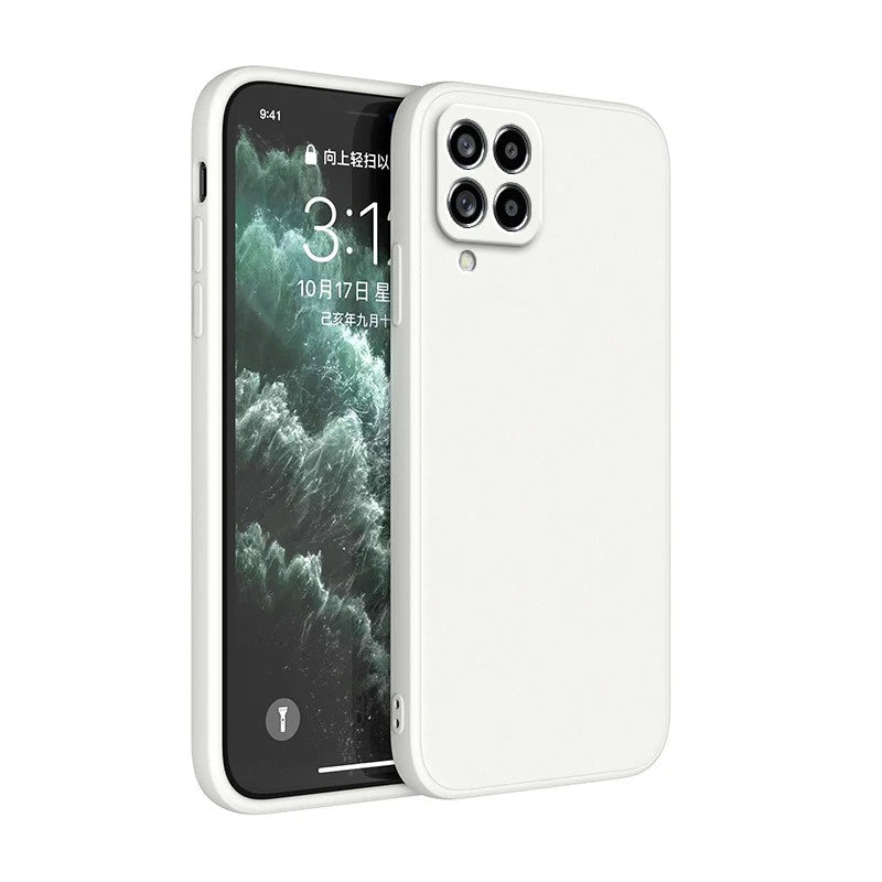 Coque de téléphone de protection arrière de couleur solide de mode simple