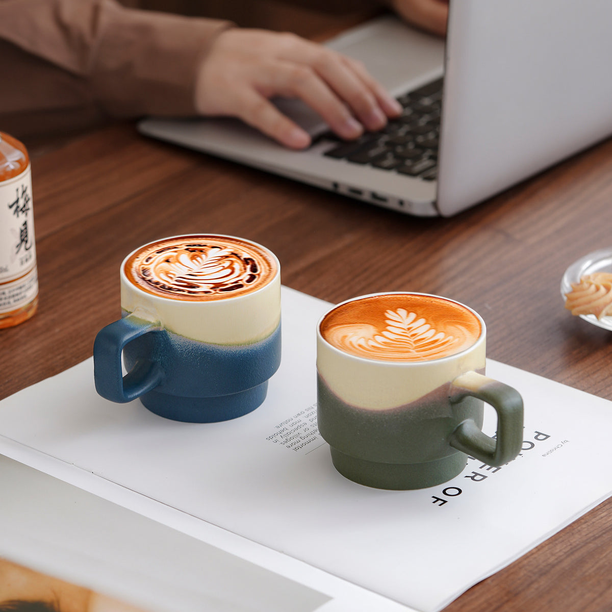 Set de boîte-cadeau de tasse à café en céramique