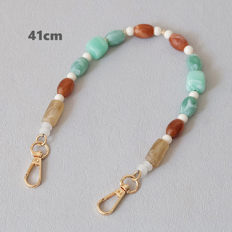 Accessoires de chaîne de perles colorés tout-match