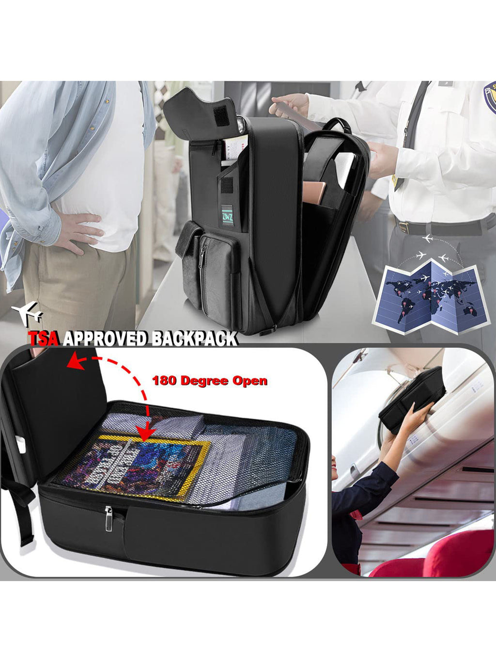 Sac à dos pour ordinateur portable pour hommes Sac pour ordinateur de bureau