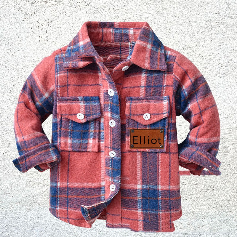 Chemise à carreaux pour enfants