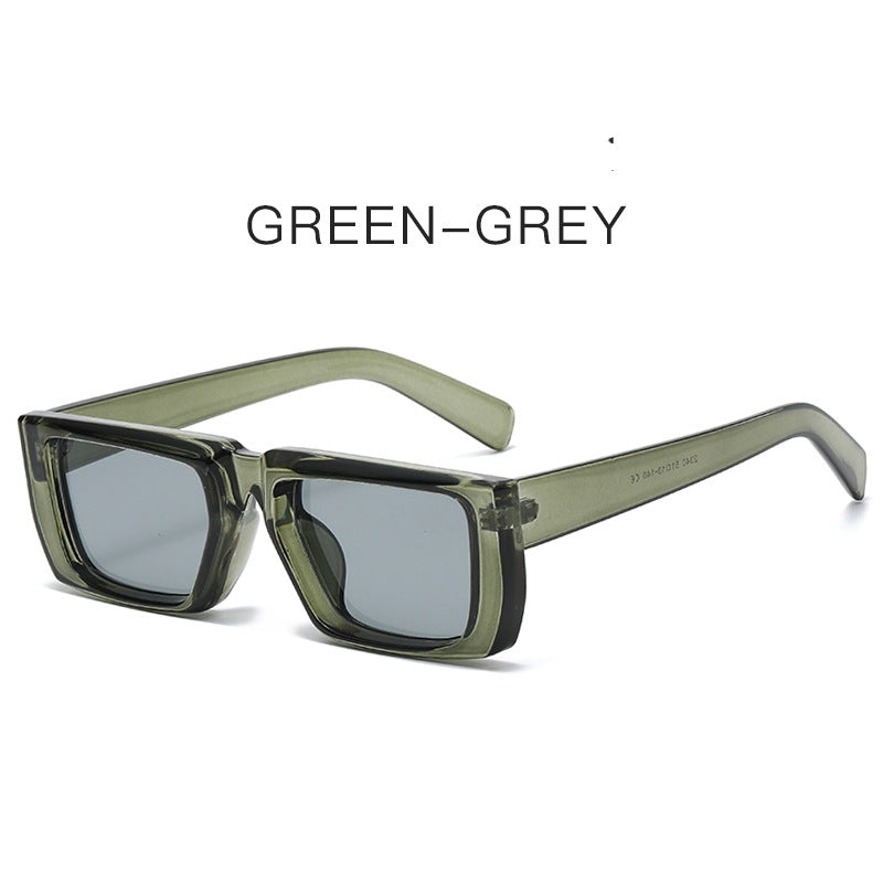 Y2K Girl Super Cool Street Shooting UV-proof Lunettes de soleil en forme spéciale
