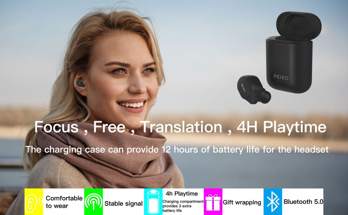 Casques Intelligent Bluetooth Translation Instant Wireless