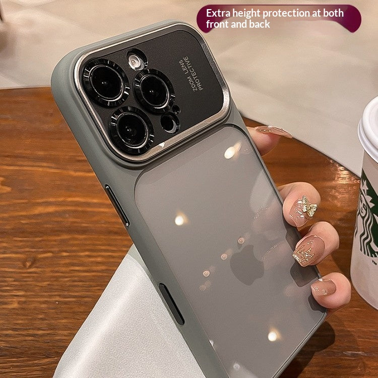 Étui de téléphone à grande vue entièrement inclus avec un bouton de fermeture de caméra intégré