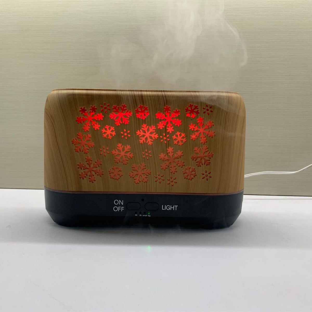 Motif de Noël flocons de neige Humidificateur ménage Aromathérapie coloré Humidificateur Atmosphe