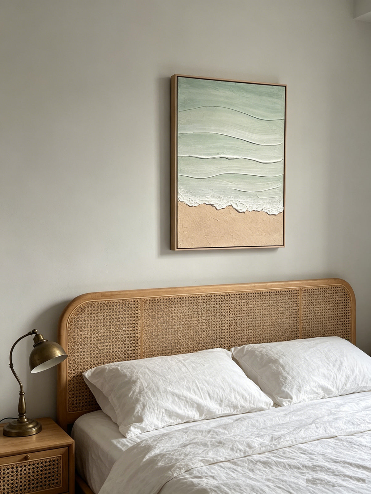 24x36 framed Coastal Beach Wall Art