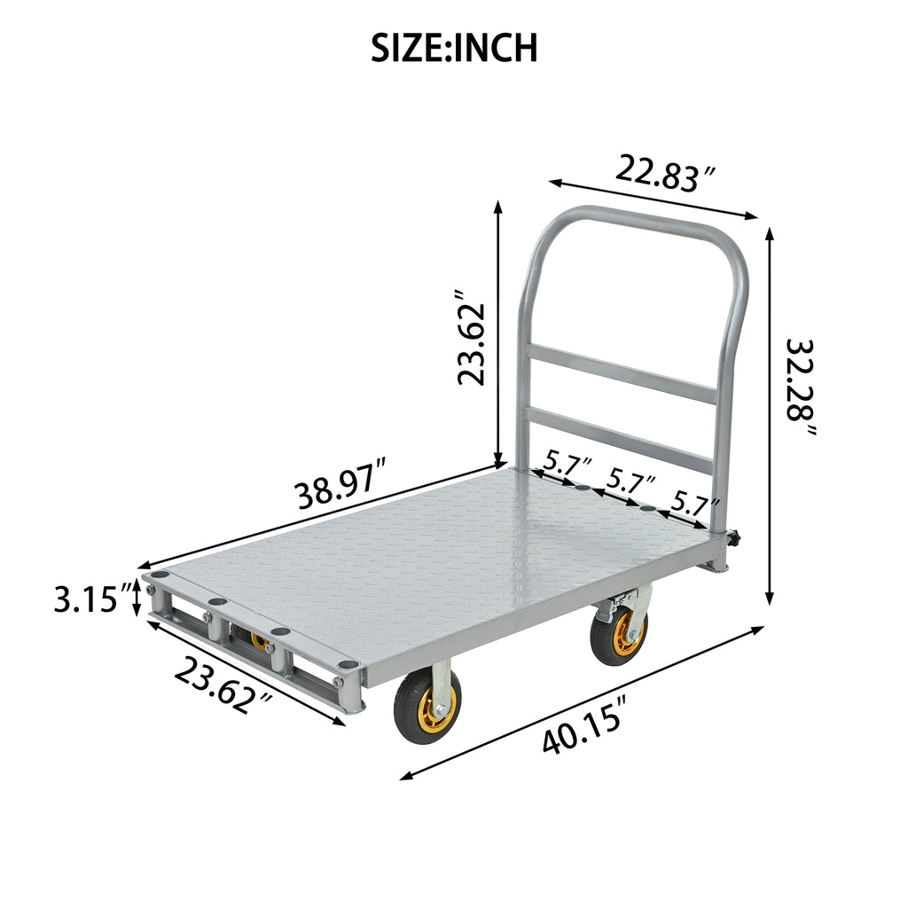 2-en-1 chariot de camion de panneau d'acier 2200 LBS