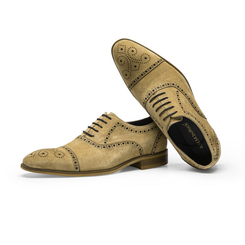 Retro Casual Formel Chaussures en cuir d'affaires