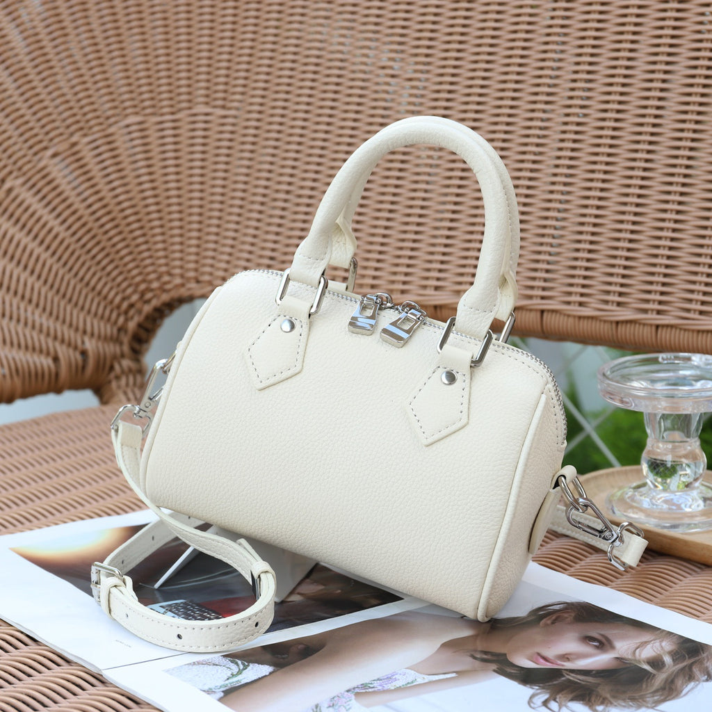Sac pour femmes en cuir à grains supérieurs