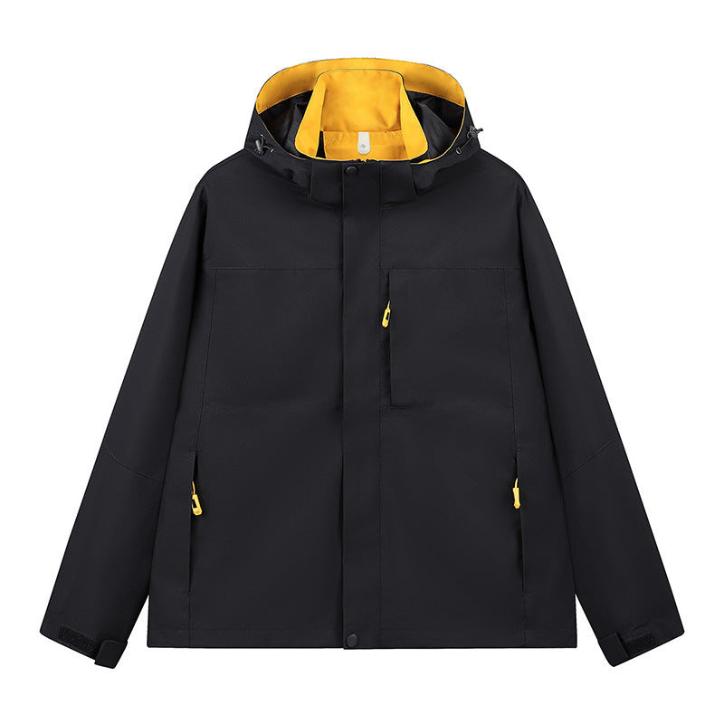 Chèvre à capuche doublée en plein air Trois Veste Proof Streetwear Marque Outerwear