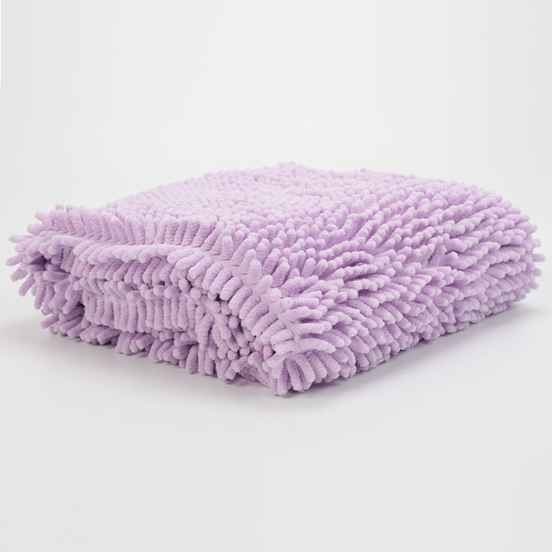 Serviette de ménage simple Chenille Pet absorbante