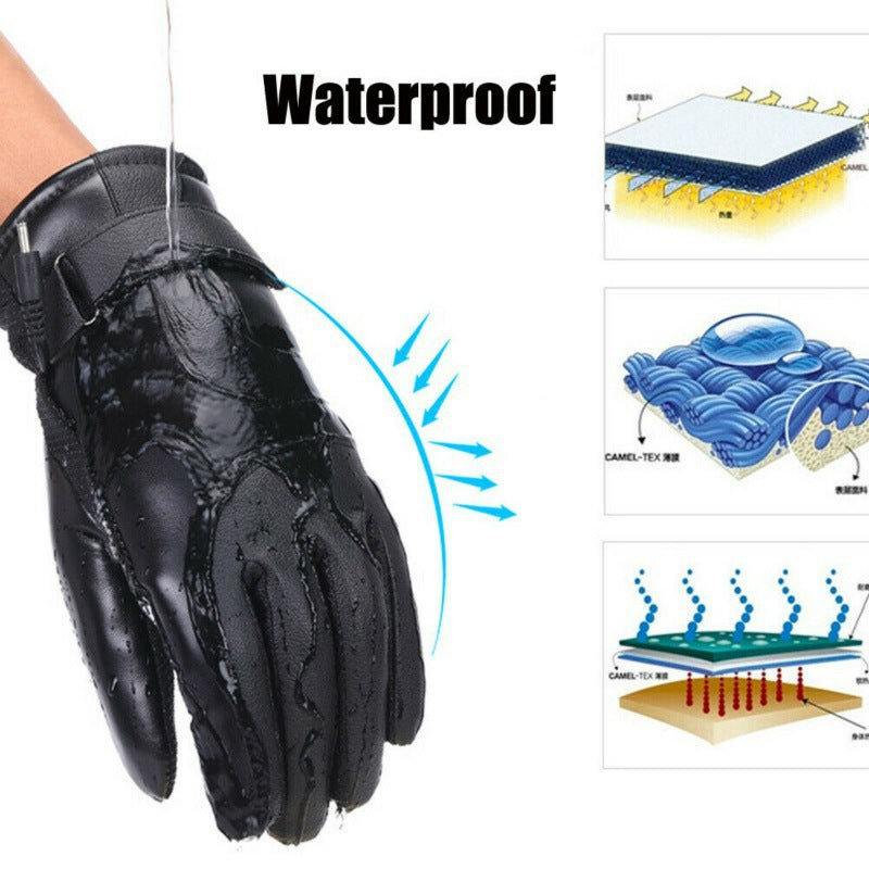 Gants Power Bank avec chauffage USB coupe-vent Et résistant au froid