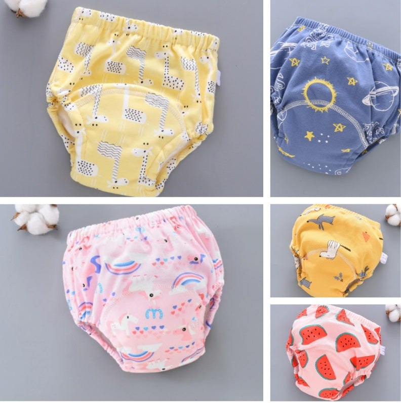 Pantalons d'entraînement pour bébés Lavable Couverture de couche de gaze 6 couches