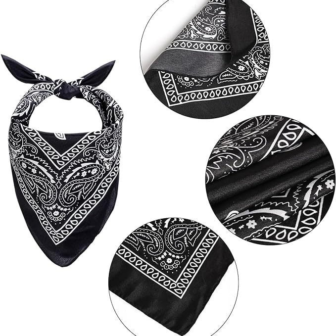 Black Pet and Bib Set Cotton Rope Denim Hat avec écharpe carrée Cat and Dog PartyFestival Ha