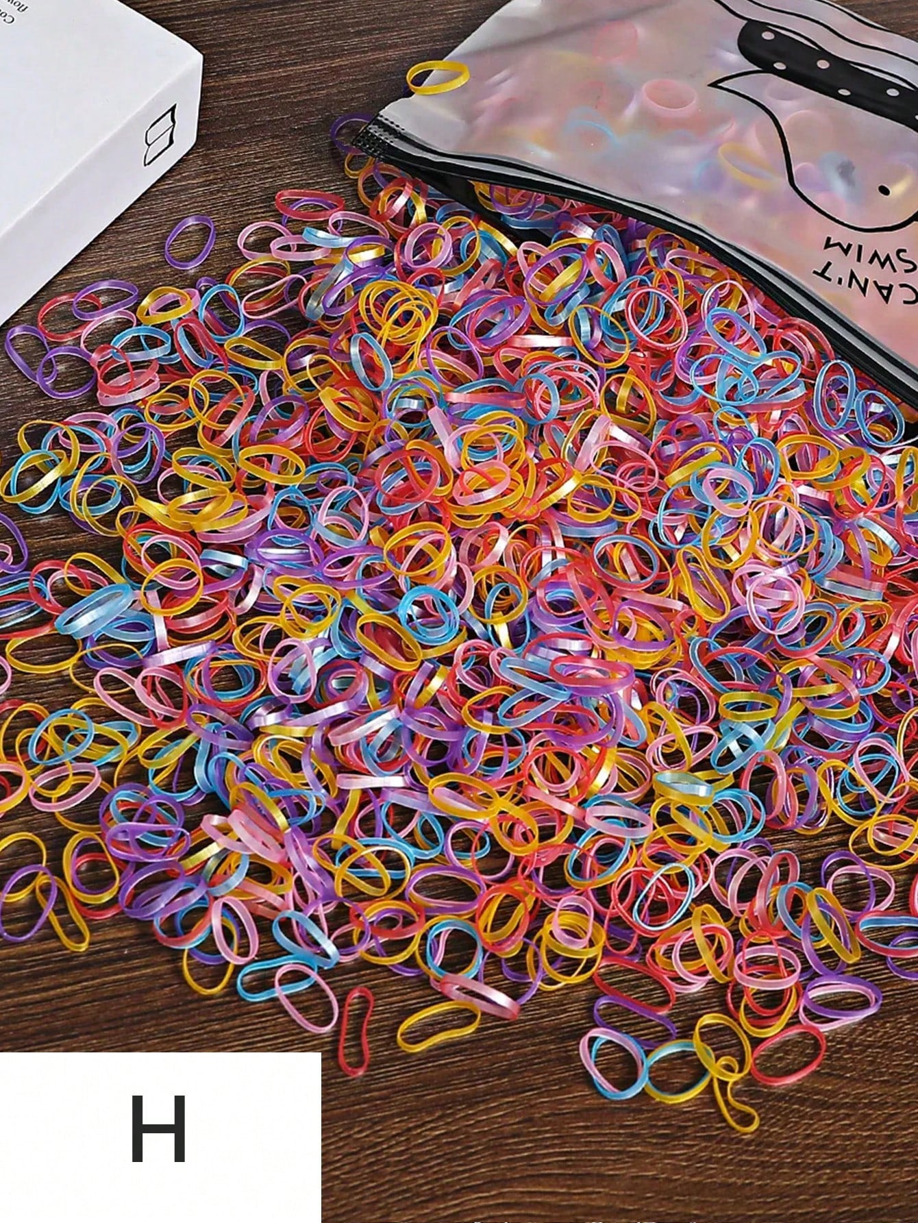 Enfants Bande de caoutchouc Petite taille bébé jetable bande de caoutchouc Couleur Bande de cheveux