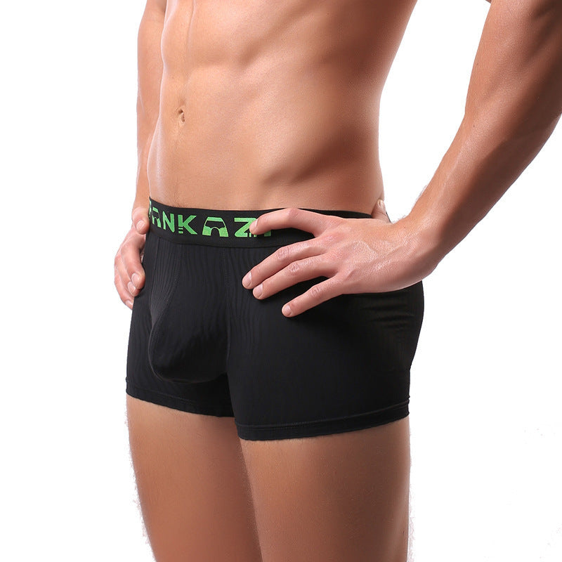 Sous-vêtements pour hommes rayés Boxers respirants et encombrants