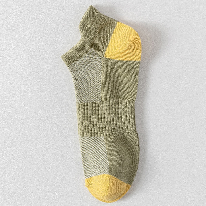 Chaussettes en coton pur court d'été pour adolescents