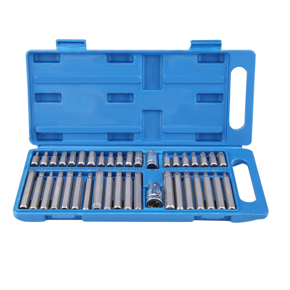 40 X Allen clé Torx hexagonale Star socket bit jeu d'entraînement outil de réparation de voiture 1-2 3-8