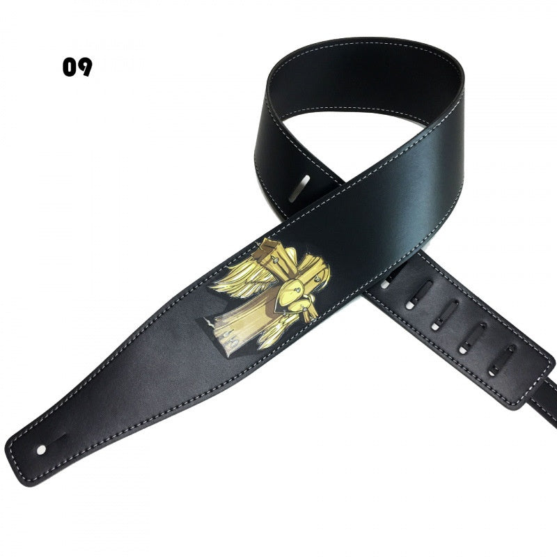 Couleur Impression Folk Guitar Strap Accessoires instrument de musique