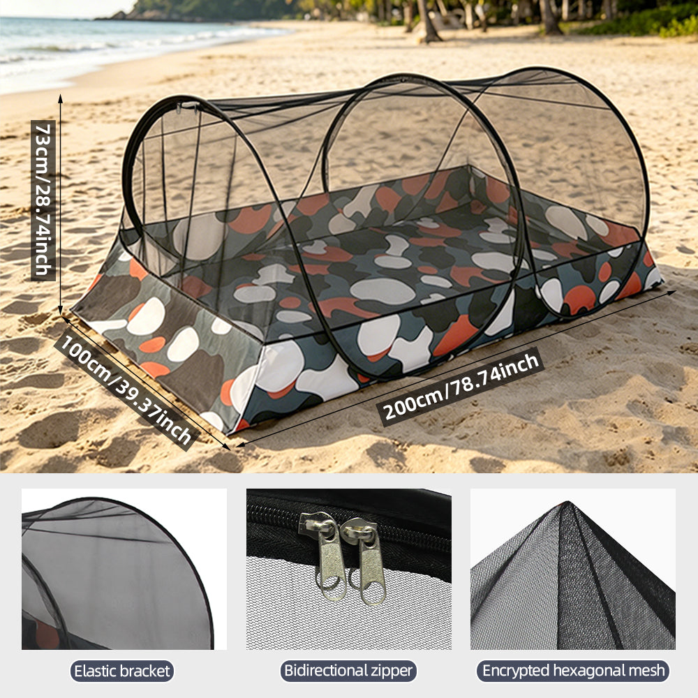 Installation instantanée Camo Mosquito Net Tente Portable Anti-Mosquito Bed Canopy For Outdo