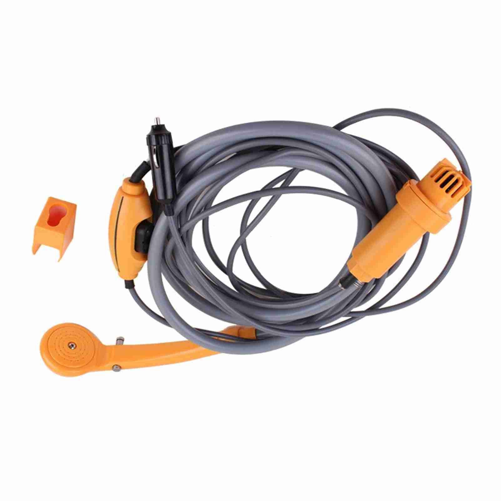 Portable Camping Douche Débit d'eau réglable Vaporisateur de douche extérieure étanche 2,5 L/min